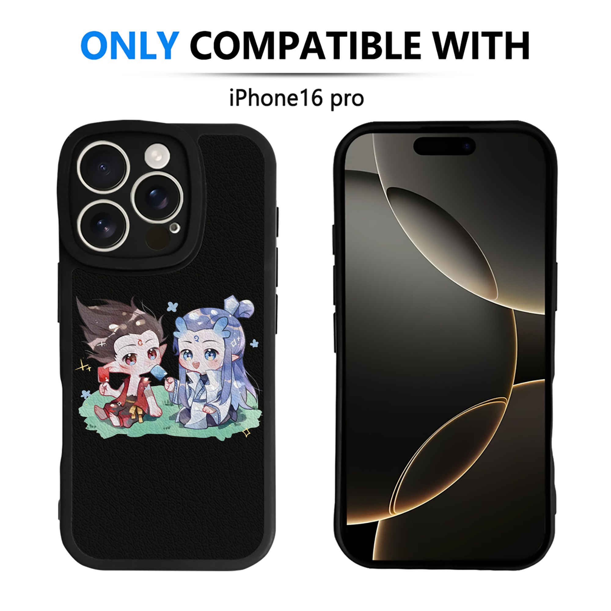 （画像用） Ne Zha 2 ナタ 魔童の大暴れ 【iPhone 16シリーズ対応】シリコンスマホケース（レザー調） 材質：シリコン